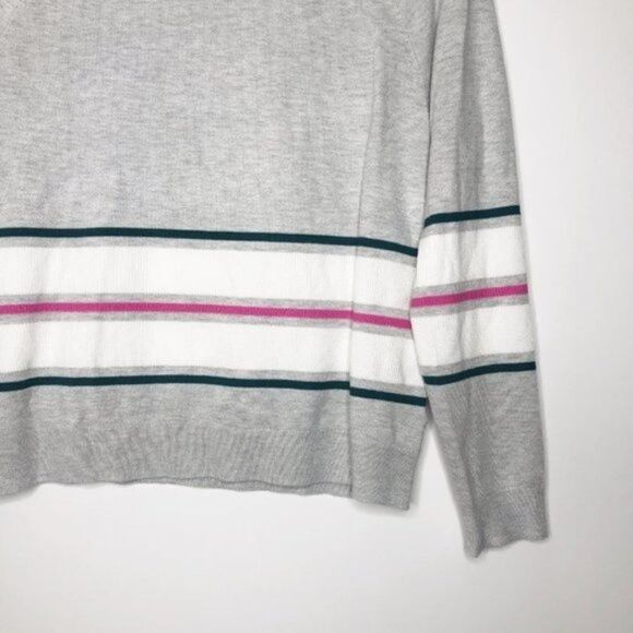 KUT FROM THE KLOTH Stripe Print Crew Neck Sweater  - Picture 3 of 10